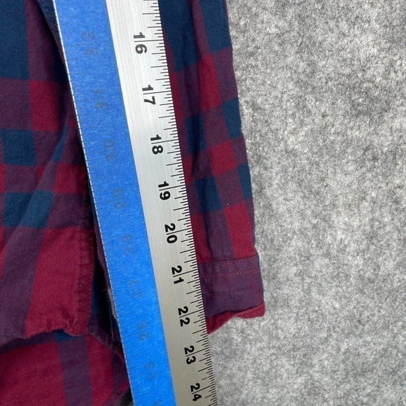 Eddie Bauer Women's Shirt Size XL Classic Fit Plaid Lightweight Button Up Casual - Picture 5 of 8